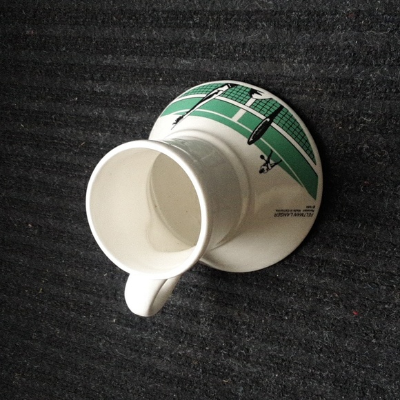 1989 FELTMAN LANGER Mug with Tennis Designs. - Picture 5 of 9